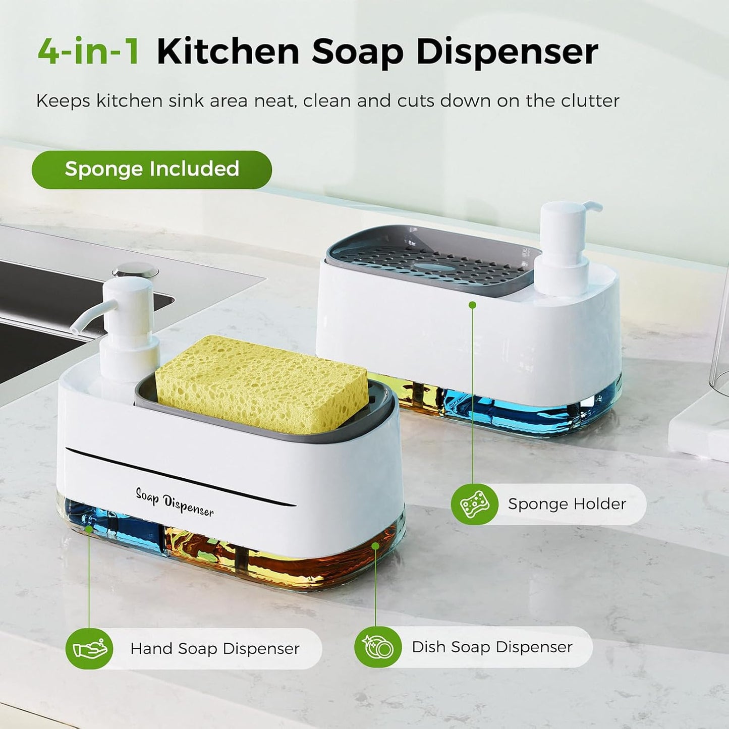 4-in-1 Soap Dispenser That Transforms Your Kitchen